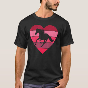 Camiseta Dia dos Namorados Cavalo Coração Fazenda Mãe