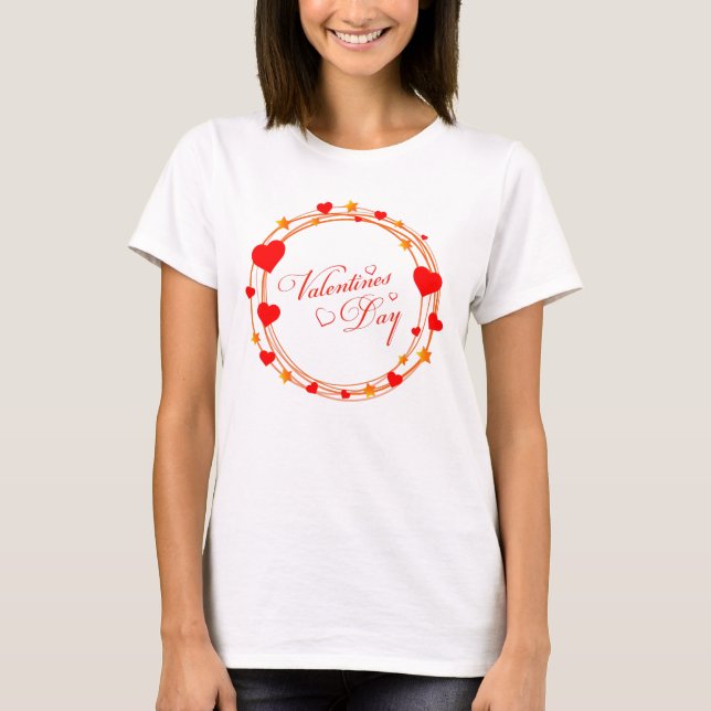 Camiseta Dia dos Namorados Círculo Design-25695 (Frente)