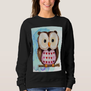 Camiseta Dia dos Namorados Coração de Amor Coruja Teddy Nam