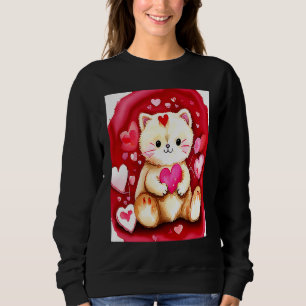 Camiseta Dia dos Namorados Coração de Amor Gato Teddy Namor