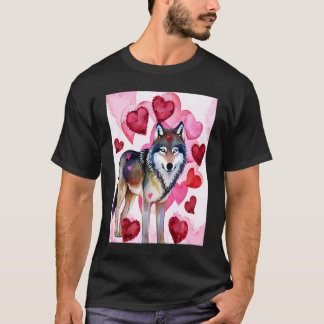 Camiseta Dia dos Namorados Coração de Amor Loba Bonita Namo