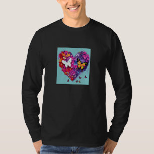 Camiseta Dia dos Namorados Coração de Amor Namorada Noiva E