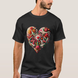 Camiseta Dia dos Namorados Coração Mexicano