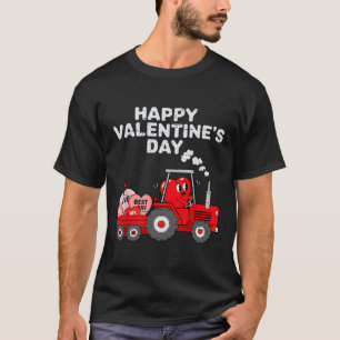 Camiseta Dia dos Namorados Coração no Trator Funny Farm Inf