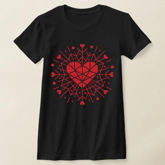 Camiseta Dia dos Namorados - Coração Vermelho -  (Postura )