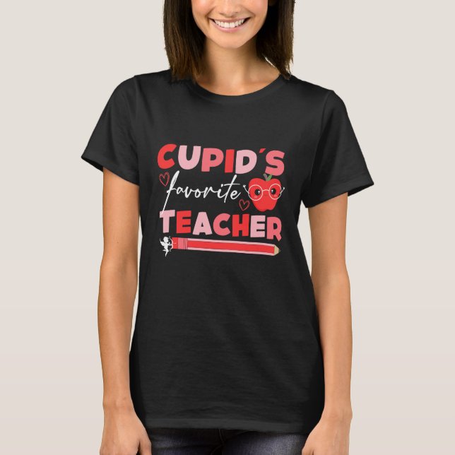 Camiseta Dia dos Namorados de Professores favoritos de Cupi (Frente)
