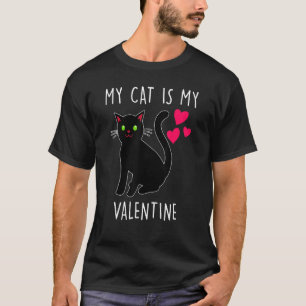 Camiseta Dia dos Namorados Dia de São Valentim Meu Gato é