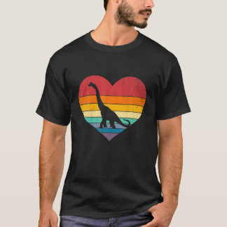 Camiseta Dia dos Namorados Dinossauro Vintage Crianças Aman
