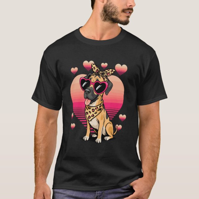 Camiseta Dia dos Namorados do Great Dane (Frente)