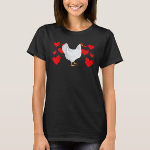 Camiseta Dia dos Namorados dos Frangos Coração Animal Menin