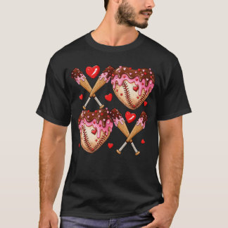 Camiseta Dia dos Namorados Drip Coração Beisebol XOXO Menin