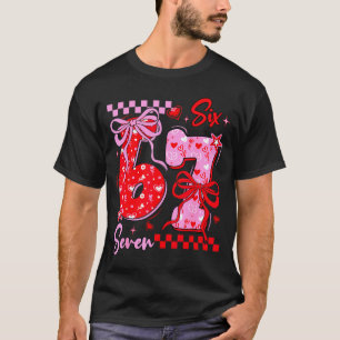 Camiseta Dia dos Namorados Engraçado 67 Meme 6 7 Arco de Va