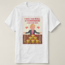Camiseta Dia dos namorados engraçado da parede de Donald