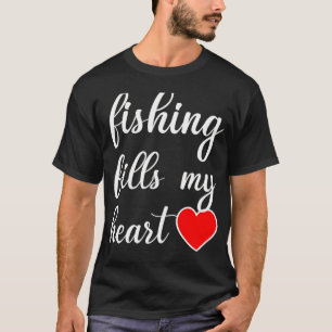 Camiseta Dia dos Namorados Engraçado Para Pescador: A Pesca
