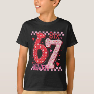 Camiseta Dia dos Namorados Engraçado Seis Sete 6 7 Meme Gír