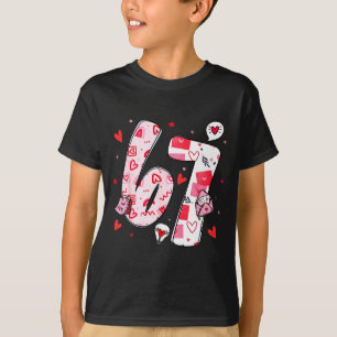 Camiseta Dia dos Namorados Engraçado Seis Sete 6 7 Meme Hom