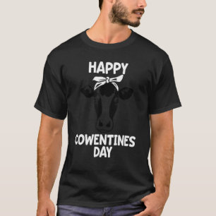Camiseta Dia dos Namorados Engraçado Vaca Trocadilho Feliz