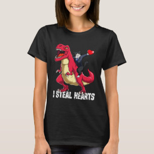 Camiseta Dia dos Namorados Eu Roubo Corações Gato Dabbing M