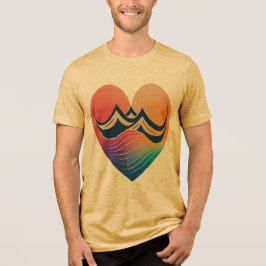 Camiseta Dia dos Namorados: Heart to Heart Tri-Blend