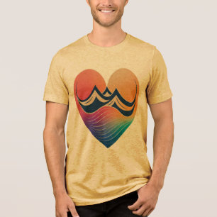 Camiseta Dia dos Namorados: Heart to Heart Tri-Blend