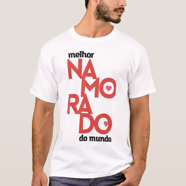 Camiseta Dia Dos Namorados Melhor Namorado do Mund (Frente)