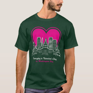 Camiseta Dia dos Namorados na cidade de Washington amigo