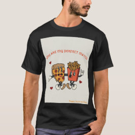 Camiseta Dia dos Namorados "Pizza e Batata Frita"