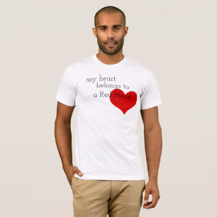 Camiseta Dia dos namorados principal vermelho do coração