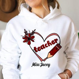 Camiseta Dia dos Namorados Professor Coração Personalizado