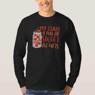 Camiseta Dia dos Namorados Professor Minha Turma Está Cheia