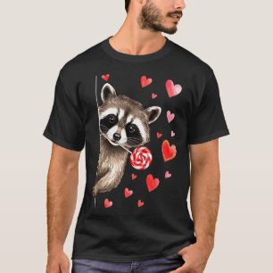 Camiseta Dia dos Namorados Sarcástico Humor Mapache Feral E