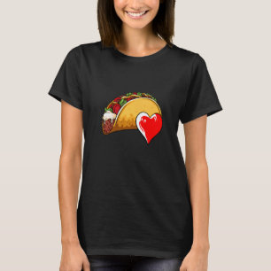 Camiseta Dia dos Namorados Taco Coração Comida Mexicana Fof