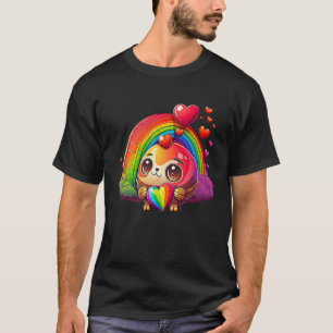 Camiseta Dia dos Namorados Unique Cute RainbowCore