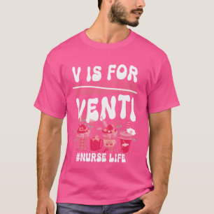Camiseta Dia dos Namorados V é para enfermeira amante de ca