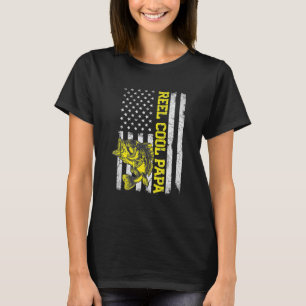 Camiseta Dia dos Pais Carpa Papa Muito Legal Bandeira Ameri