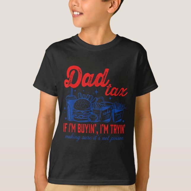 Camiseta Dia dos Pais Comida Rápida Comprada Pelo Papai (Frente)
