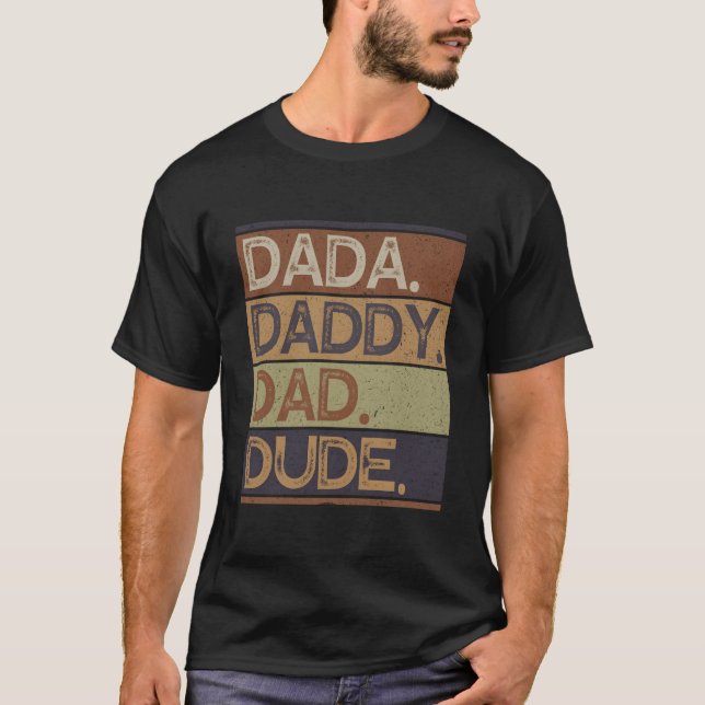 Camiseta Dia dos Pais Dada Pai Daddy Cara (Frente)