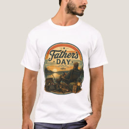 Camiseta Dia dos Pais de Pesca Vintage 
