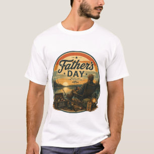 Camiseta Dia dos Pais de Pesca Vintage 