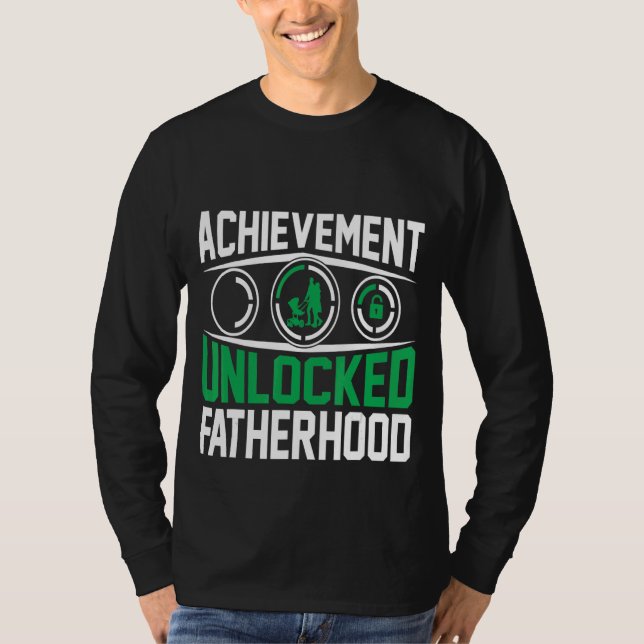 Camiseta Dia dos Pais Desbloqueados dos Mens Atingidos (Frente)