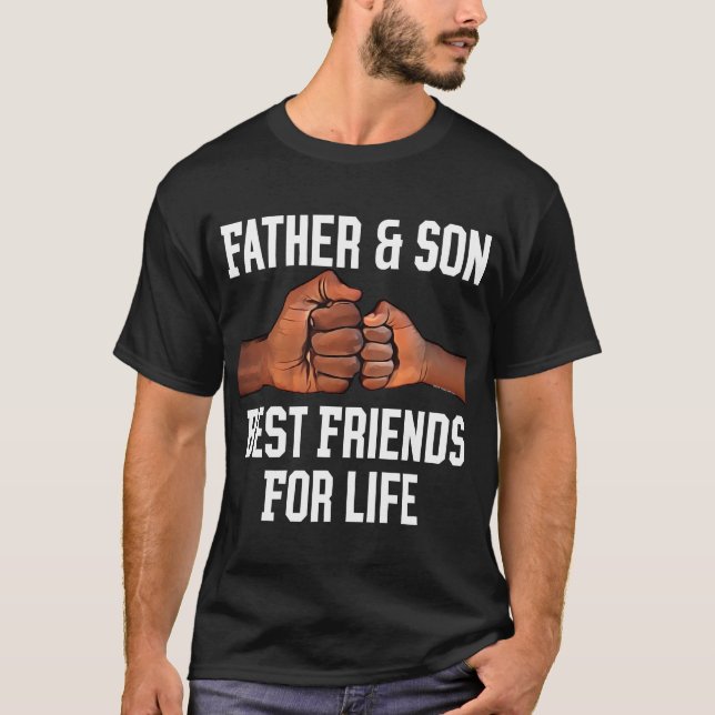 Camiseta Dia dos pais do afro-americano dos homens negros (Frente)