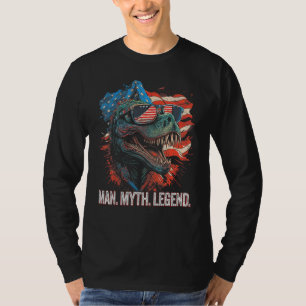 Camiseta Dia dos Pais do Homem Pai Avô Tio O Homem Mito L