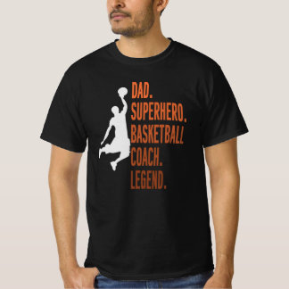 Camiseta Dia dos Pais do Treinador de Super Herói pai de Ba