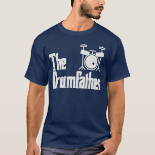 Camiseta Dia dos Pais engraçadoBateriaPai Baterista Músico 