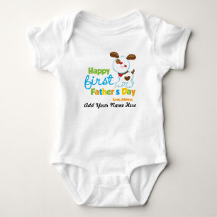 Camiseta Dia dos pais feliz do cão de filhote de cachorro