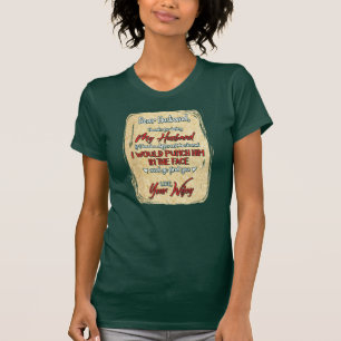 Camiseta Dia dos Pais Marido Querido Piada Novidade