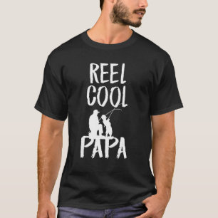 Camiseta Dia dos Pais Masculino Carretel de Pesca Papai Leg