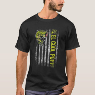 Camiseta Dia dos Pais Masculino Reel Cool Poppa Fish Bande