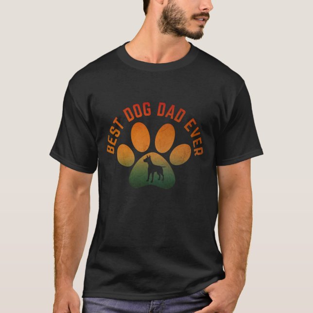 Camiseta dia dos pais melhor pai de cachorro já (Frente)