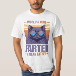 Camiseta Dia dos Pais Melhor peidorrudo do mundo quer dizer